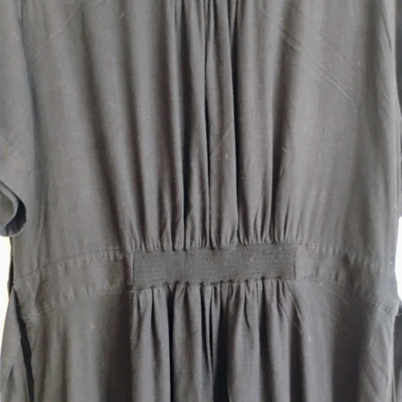 Anthropologie Black Janae Dress Lined Linen Blend Pockets Career Church Party - Picture 12 of 16